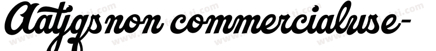 Aatjqsnon commercialuse字体转换